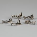 5-piece lot miniatures silver.