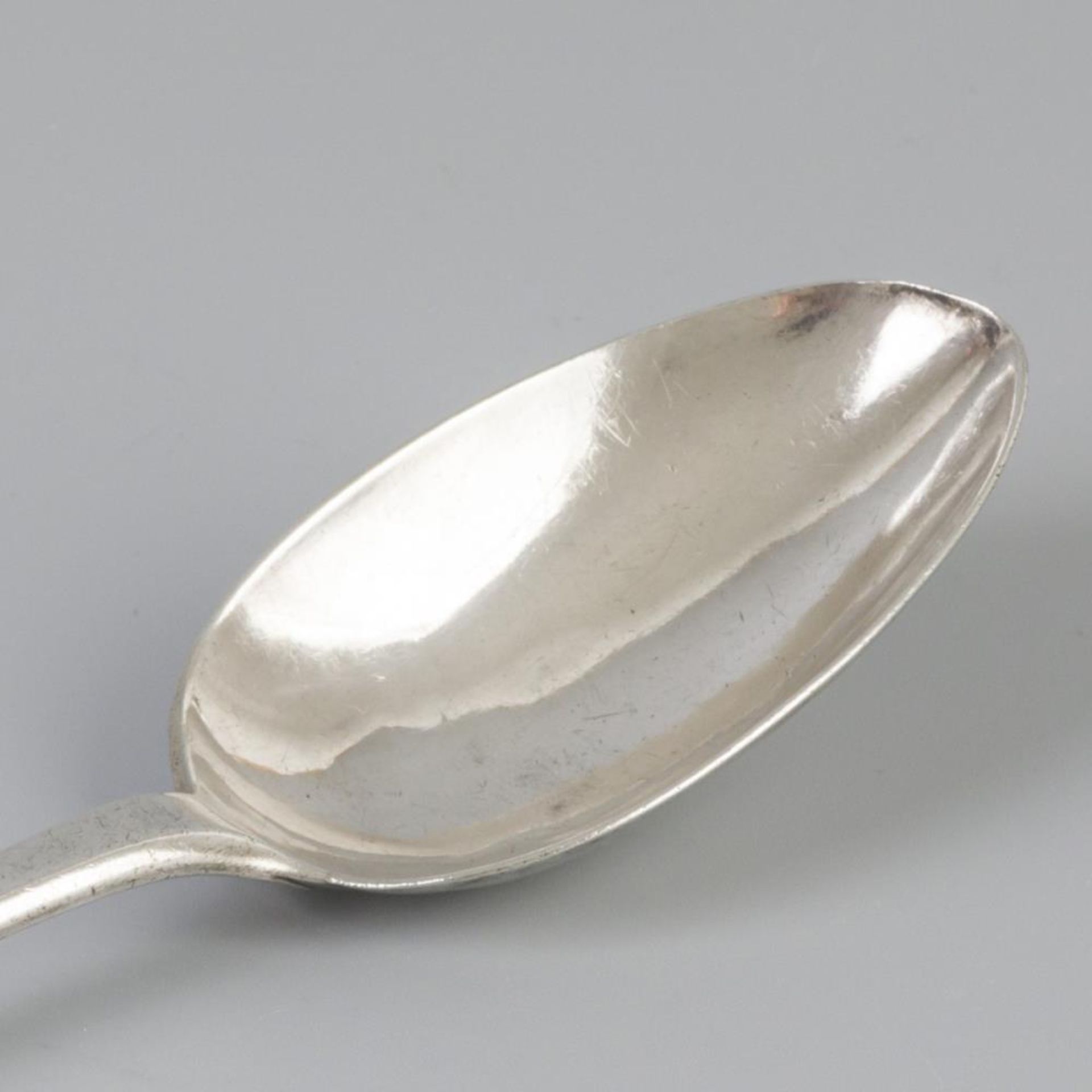 Dinner spoon (Amsterdam, Simon Woortman 1789-1811) silver. - Image 2 of 5