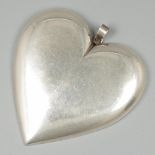 Heart-shaped pendant silver.