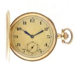 Golden Savonette lever-escapement - Men's pocket watch - approx. 1900.