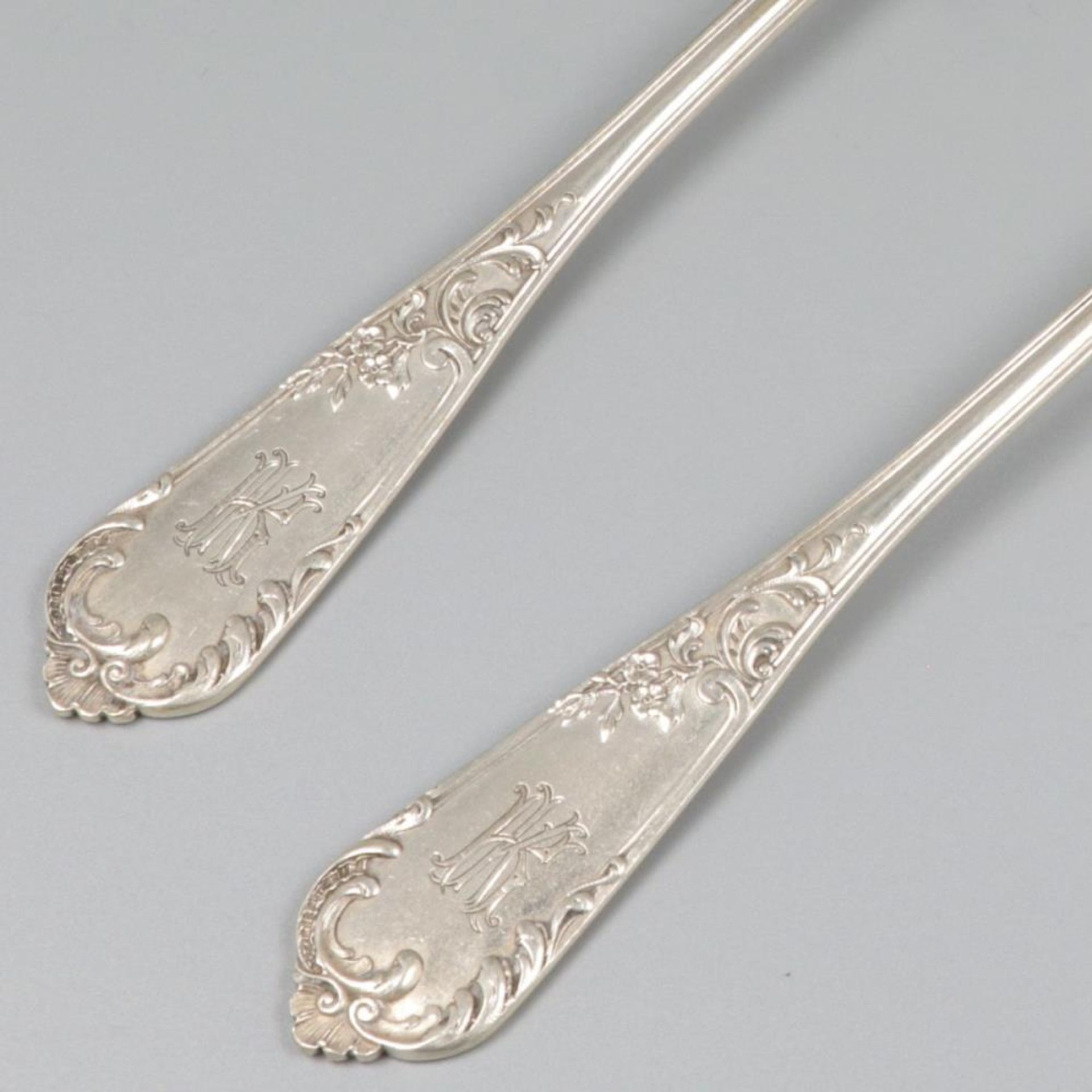 2-piece set of silver spoons. - Bild 4 aus 8