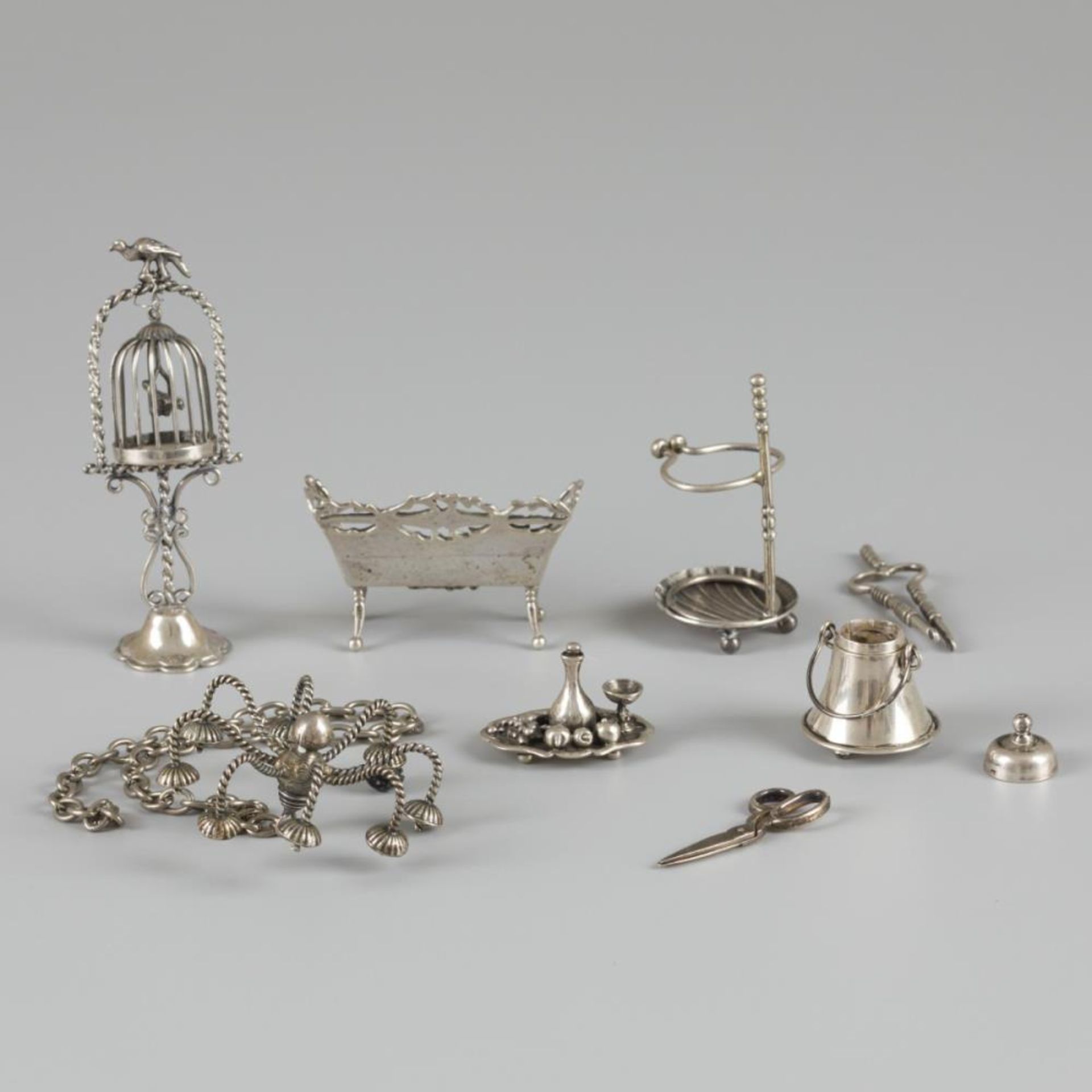 6-piece lot miniatures silver. - Bild 3 aus 7