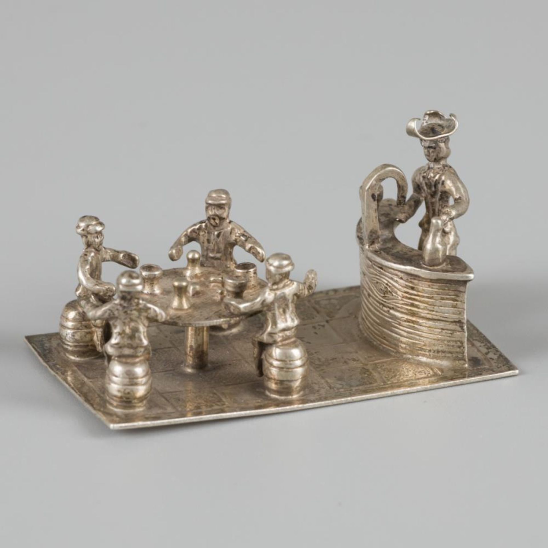 3-piece lot of silver miniatures. - Image 5 of 5