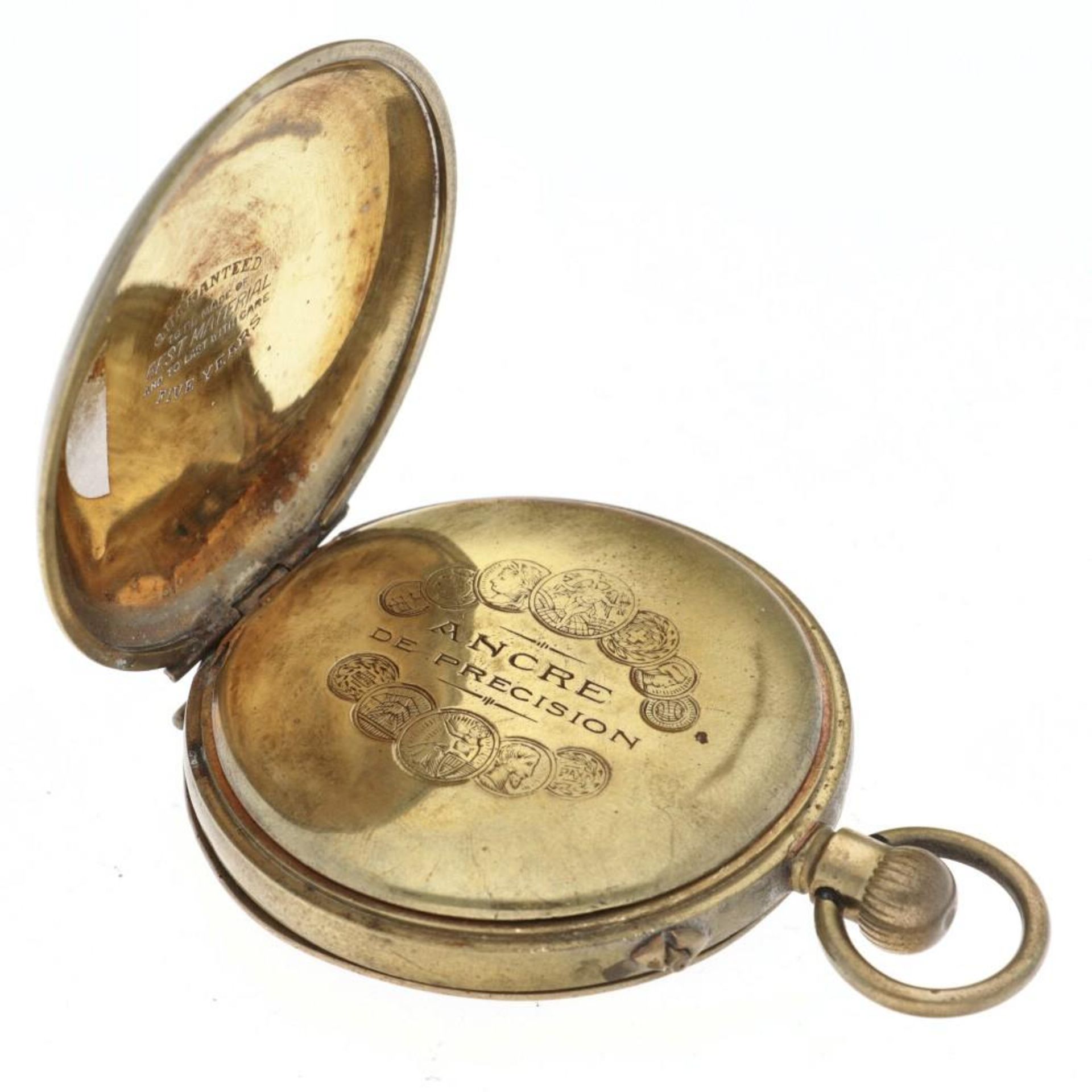 Savonette lever-escapement - Men's pocket watch. - Bild 5 aus 6