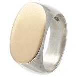 Sterling silver modernist ring by Hans Hansen for Georg Jensen.