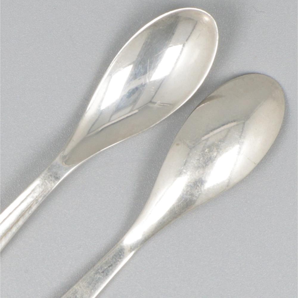 6-piece set of mocha spoons silver. - Image 4 of 5