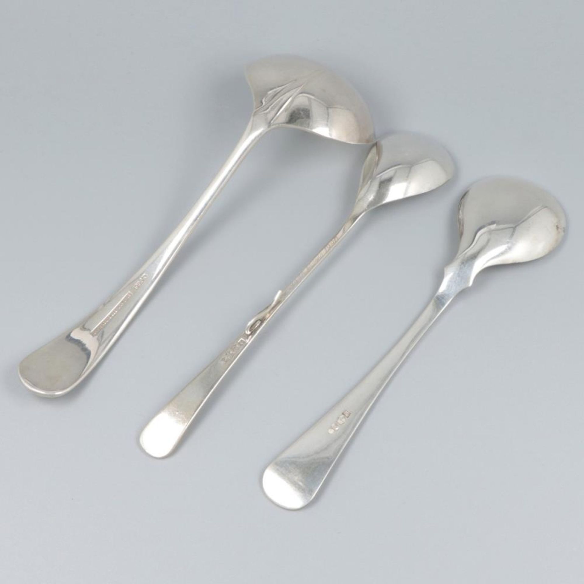 3-piece lot "Haags Lofje" silver / silver-plated spoons. - Image 2 of 5