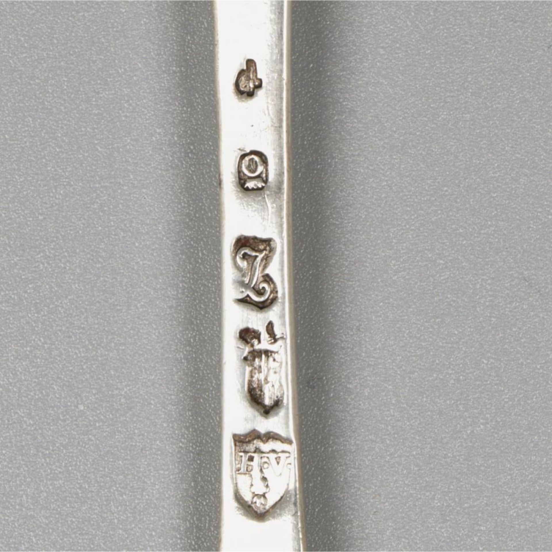 Fork (Rotterdam, Hendrik Vrijman 1780-1811) silver. - Bild 5 aus 5