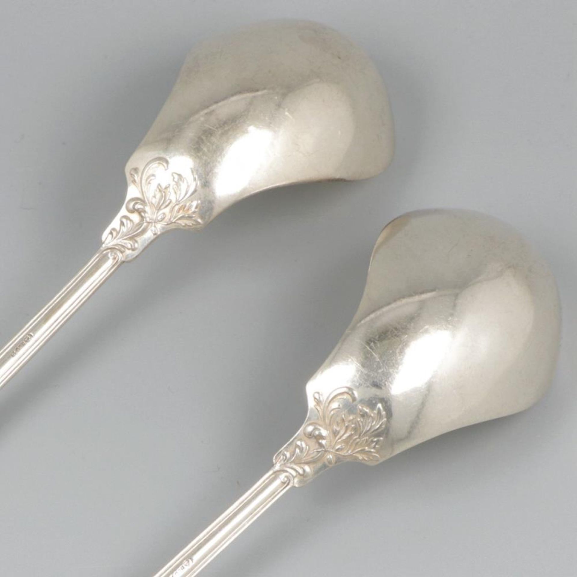 2-piece set of silver spoons. - Bild 3 aus 8