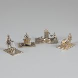 4-piece lot miniatures silver.