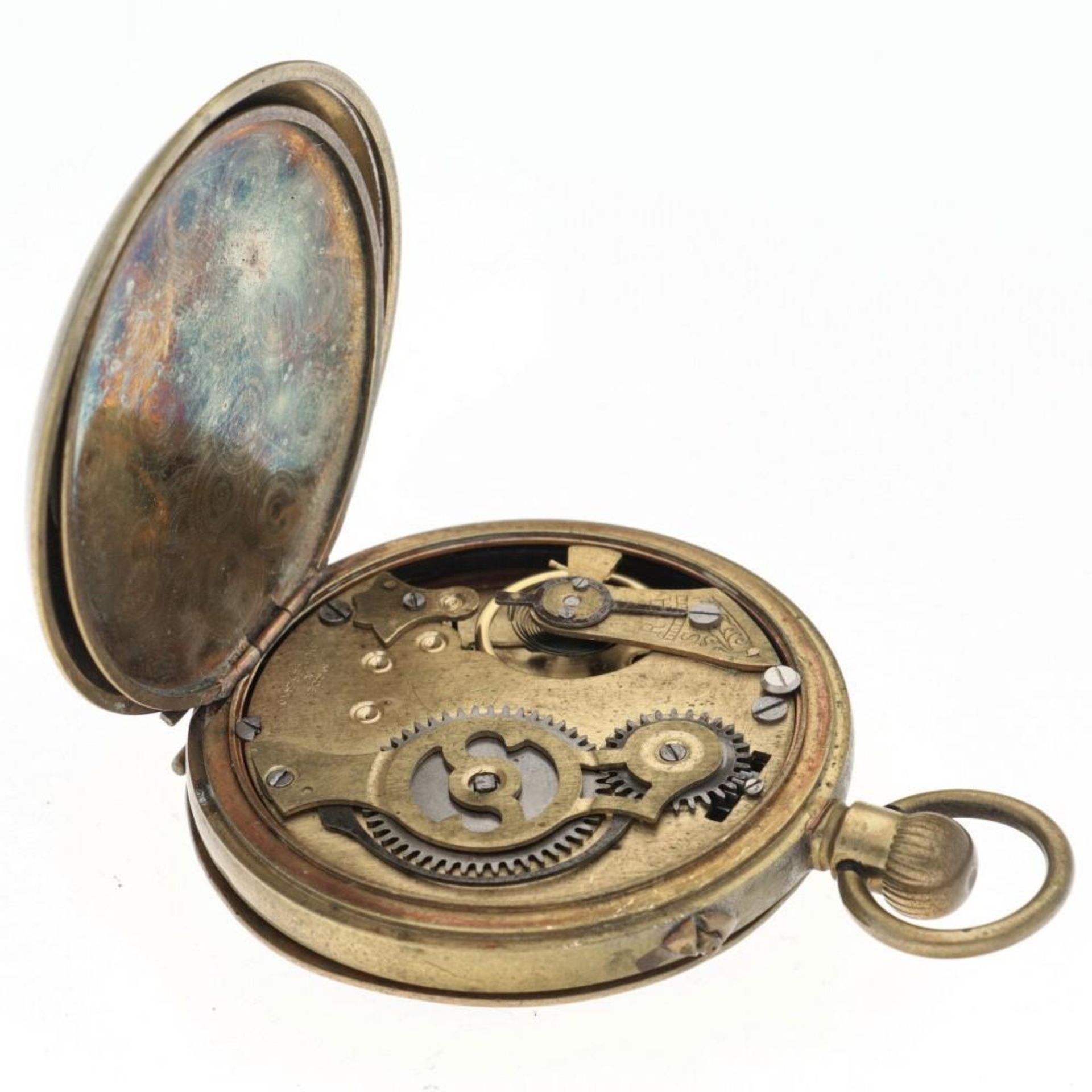 Savonette lever-escapement - Men's pocket watch. - Bild 4 aus 6