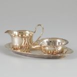 3-piece creamer set silver plated.