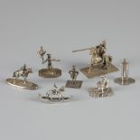 7-piece lot miniatures silver.