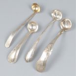 4-piece lot mustard spoons silver.