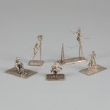 5-piece lot miniatures silver.