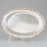 Serving tray silver-plated.