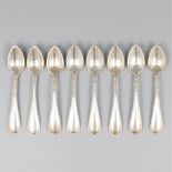 8-piece set of mocha spoons silver.