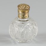 Perfume bottle silver.