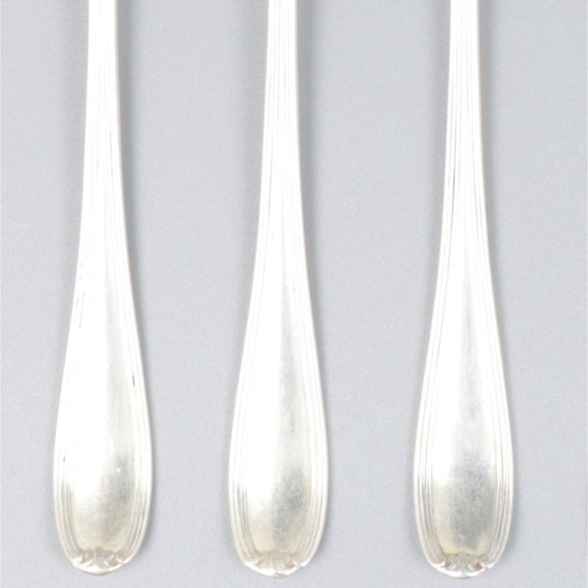 6-piece set of fruit forks silver. - Image 2 of 7