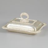 'A double usage' silver-plated serving dish.