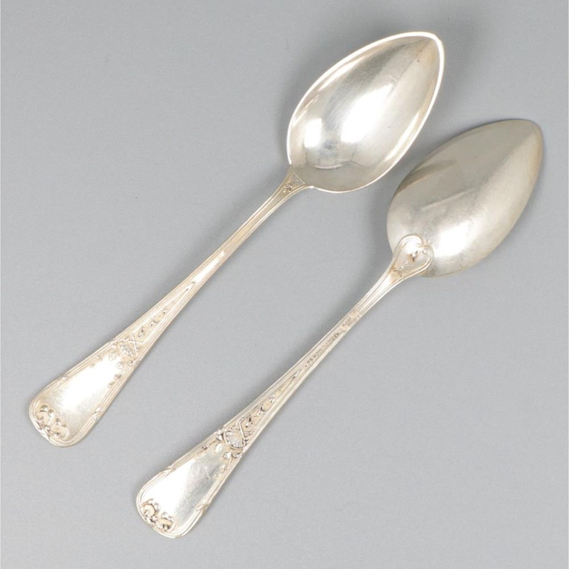 6-piece set of dessert spoons silver. - Bild 2 aus 5