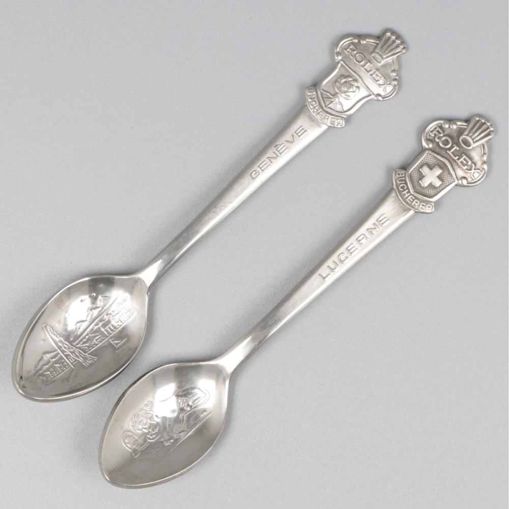 10-piece set of teaspoons ''Rolex - Bucherer'' steel. - Image 6 of 6