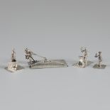 4-piece lot of miniatures silver.