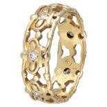 Franklin Mint 18K. yellow gold ring set with approx. 0.21 ct. diamond.