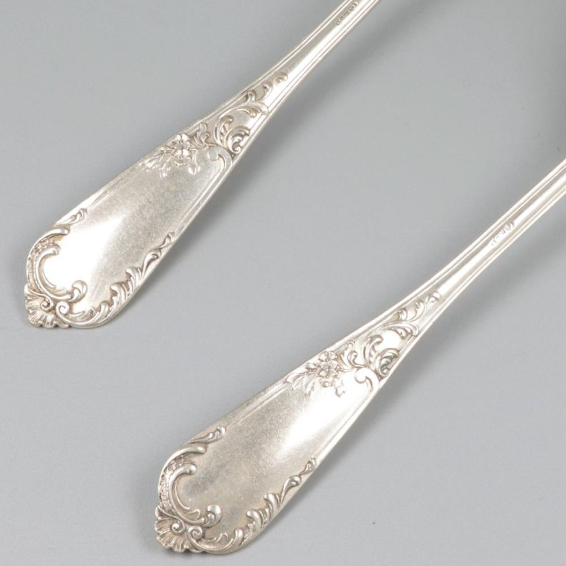 2-piece set of silver spoons. - Bild 6 aus 8