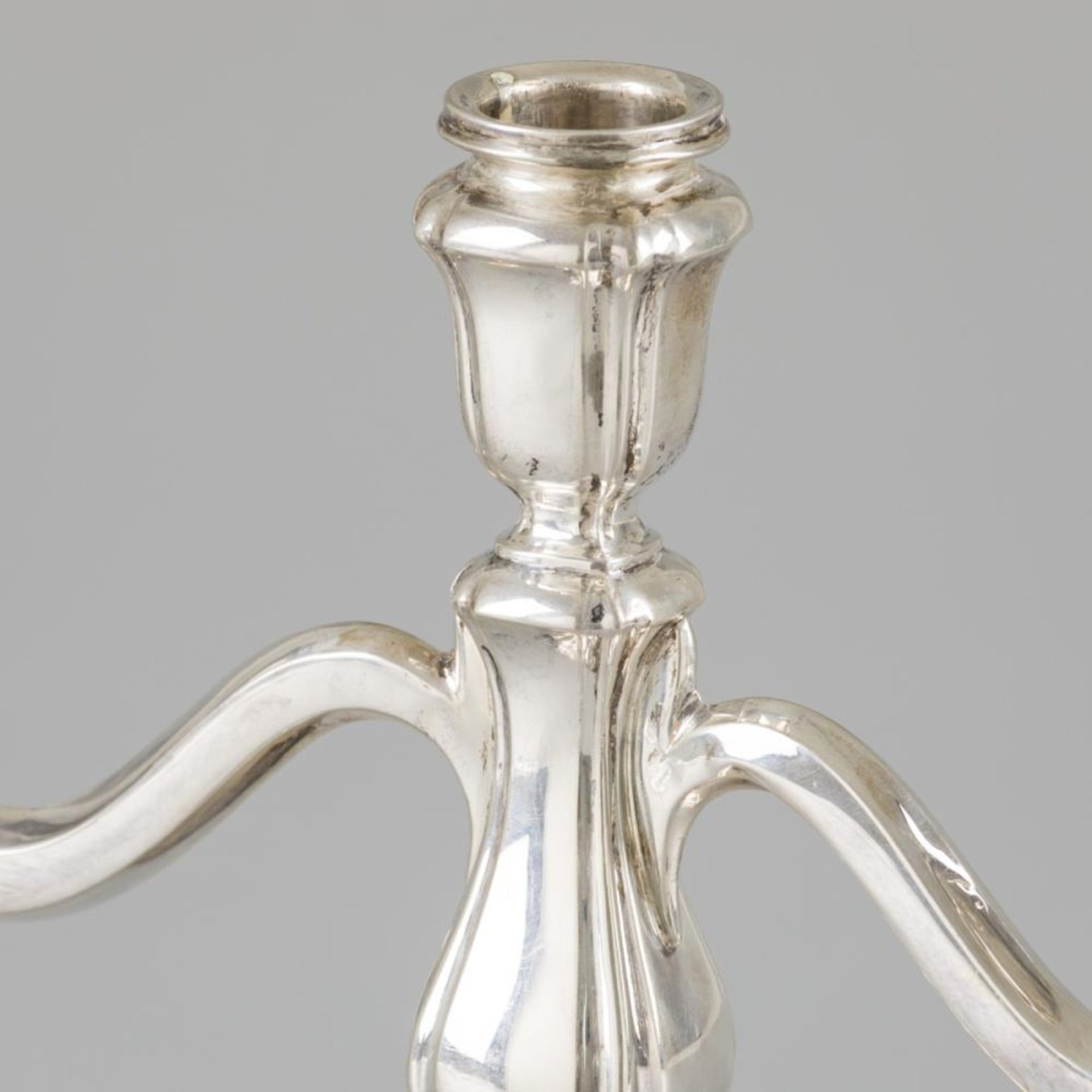 Candelabra silver. - Image 2 of 5