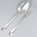 Spoon & fork (Amsterdam Johannes Selling 1763-1802) silver.