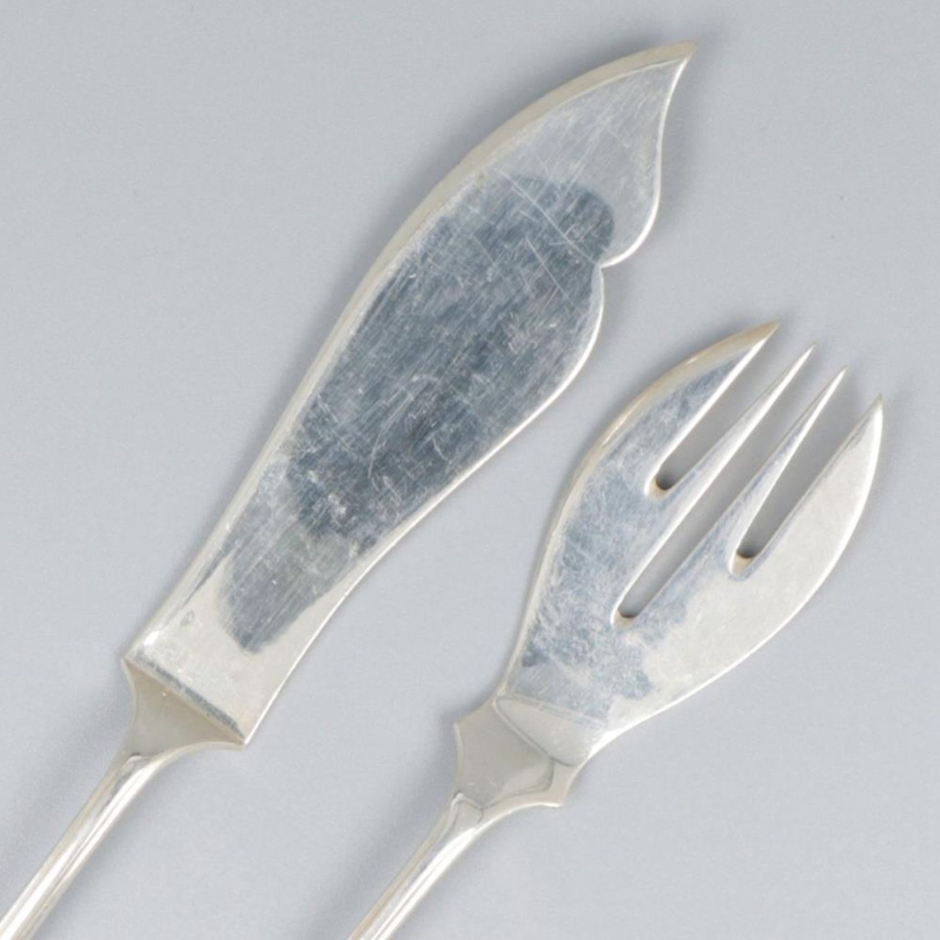 12-piece fish cutlery set silver. - Bild 4 aus 6