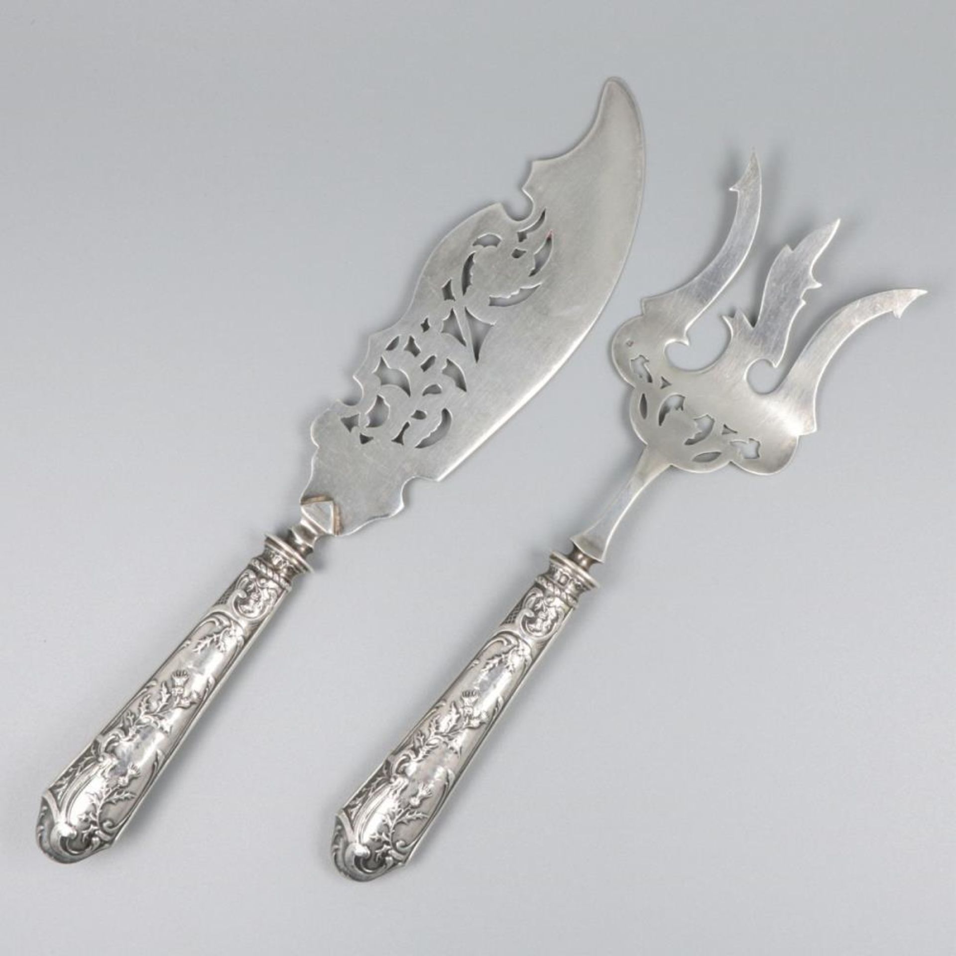 2-piece fish cutlery silver.