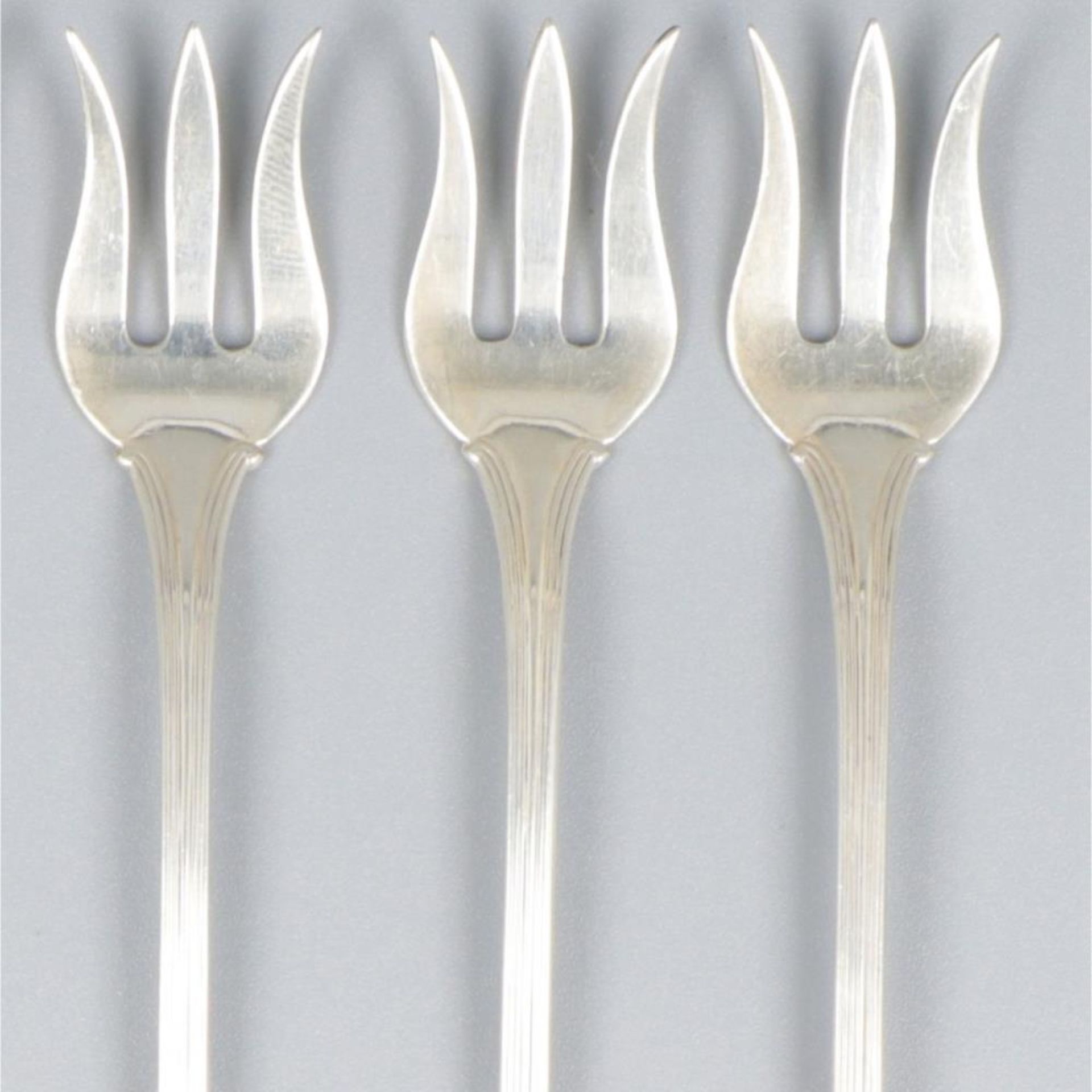 6-piece set of fruit forks silver. - Image 4 of 7
