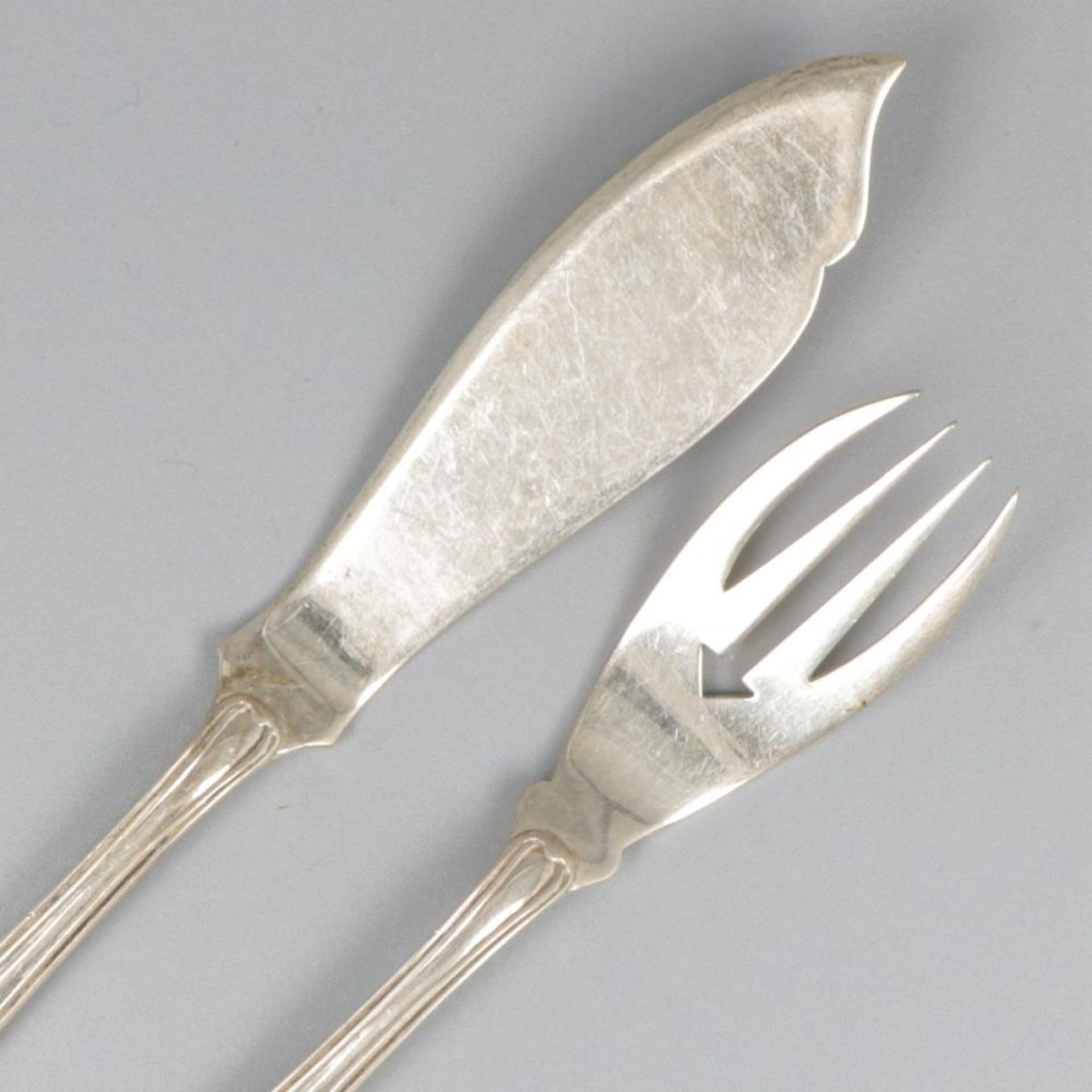 12-piece fish cutlery set silver. - Bild 5 aus 6