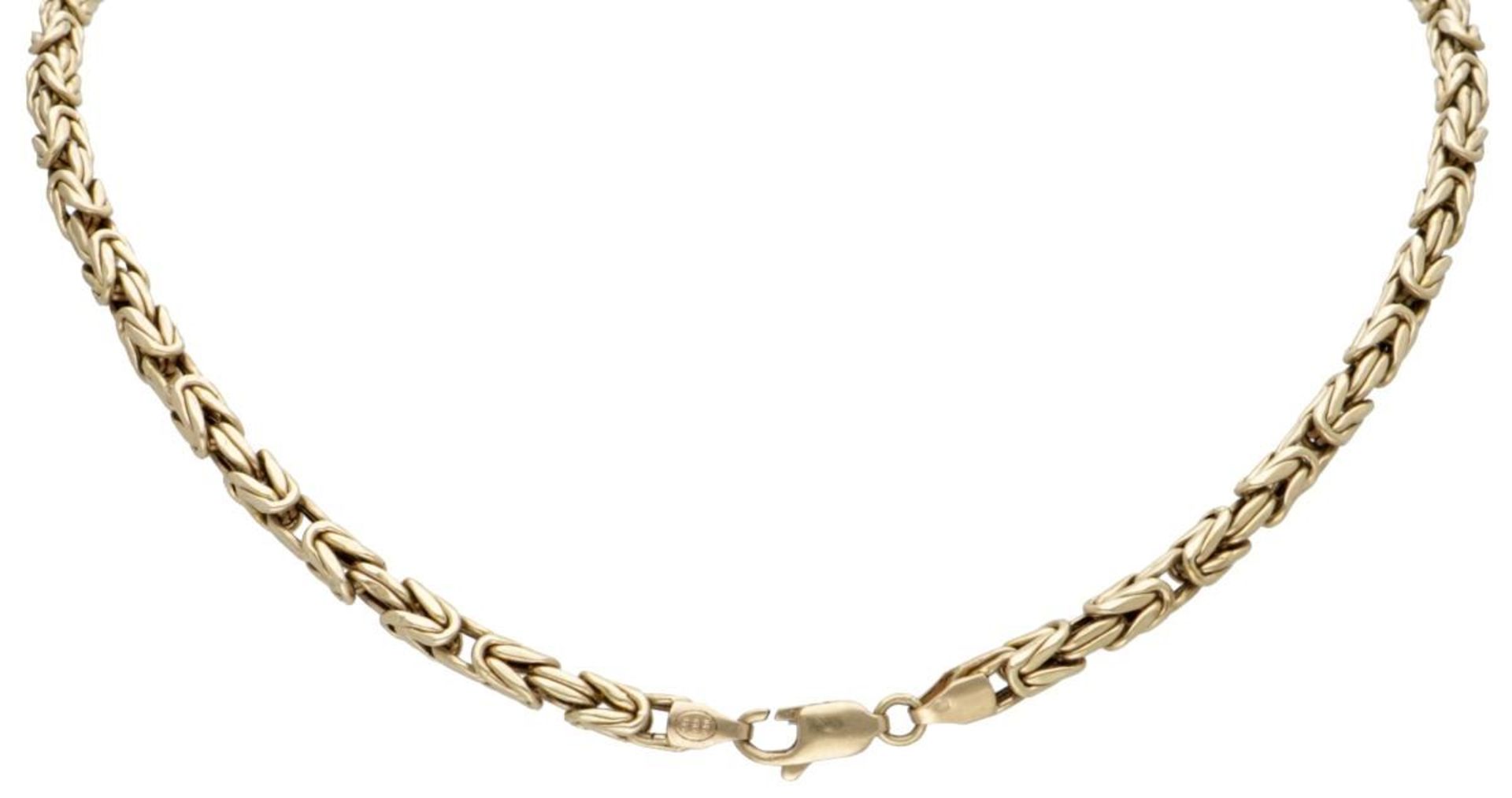 14K. Yellow gold Byzantine chain necklace. - Bild 2 aus 2