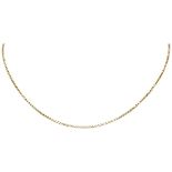 18K Yellow gold Venetian link necklace.