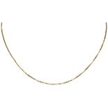 14K. Yellow gold Venetian link necklace.