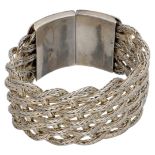 Vintage 835 silver braided link bracelet.