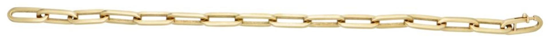 14K. Yellow gold close forever anchor link bracelet. - Bild 2 aus 2