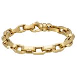 14K. Yellow gold anchor link bracelet.