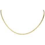 18K. Yellow gold link necklace.