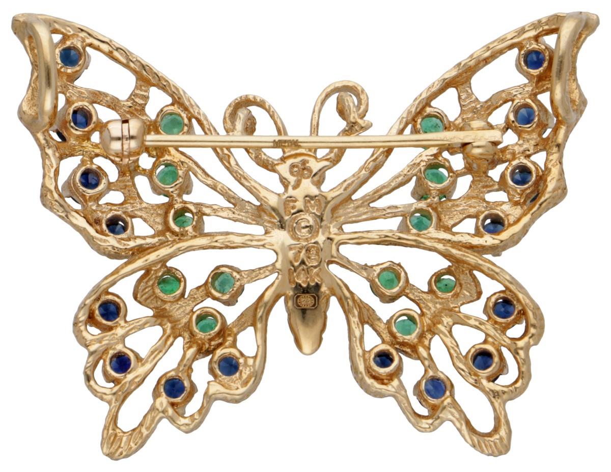 House of Igor Carl Fabergé for Franklin Mint 14K. yellow gold butterfly pendant/brooch. - Image 2 of 2