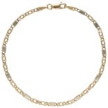 14K. Yellow gold link bracelet.