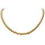 18K. Yellow gold Palmiero link necklace.