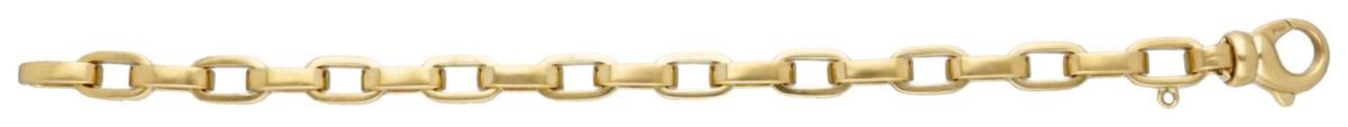 14K. Yellow gold anchor link bracelet. - Bild 2 aus 2