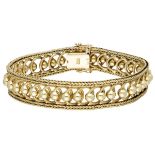 14ct. Yellow gold openwork bracelet.