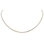 14K. Yellow gold link necklace.