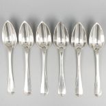 6-piece set dinner spoons silver.