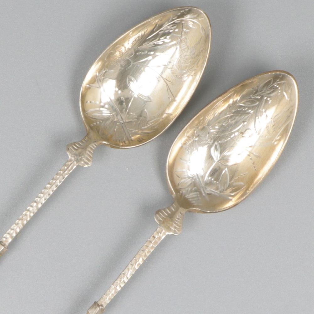 6-piece set of spoons silver. - Image 3 of 6